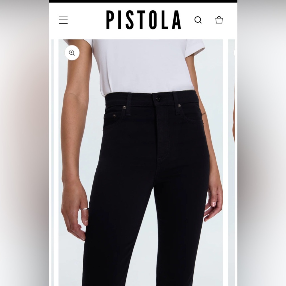 Pistola Lennon Crop - Black